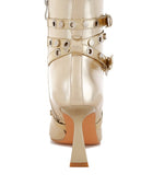 Jaunts Eyelets & Studs Harness Ankle Boots