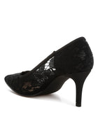 Masega Stiletto Heel Lace Pumps