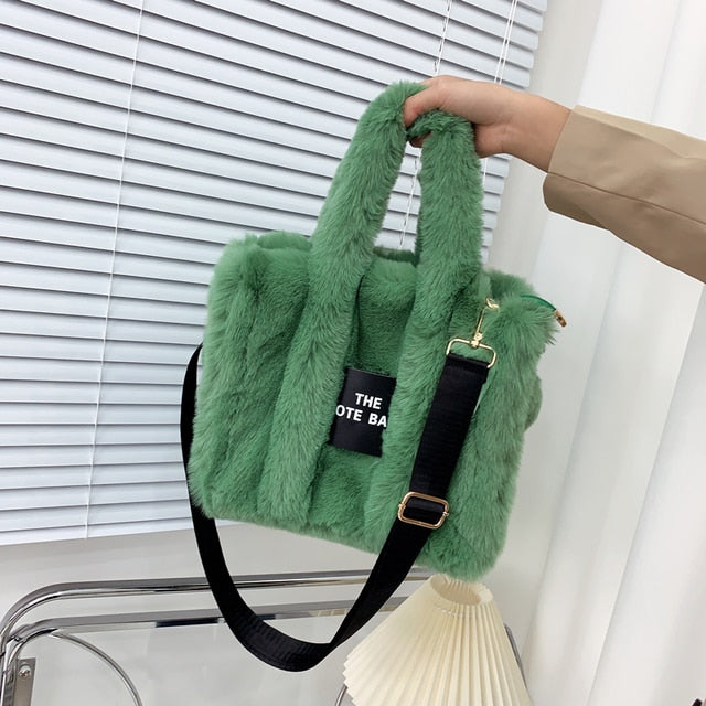 Designer Faux Fur Tote Bag - Body By J'ne