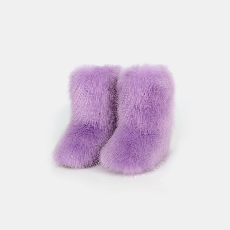 Thermal Fuzzy Platform Boots - Body By J'ne