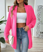 Open Front Long Sleeve Cardigan