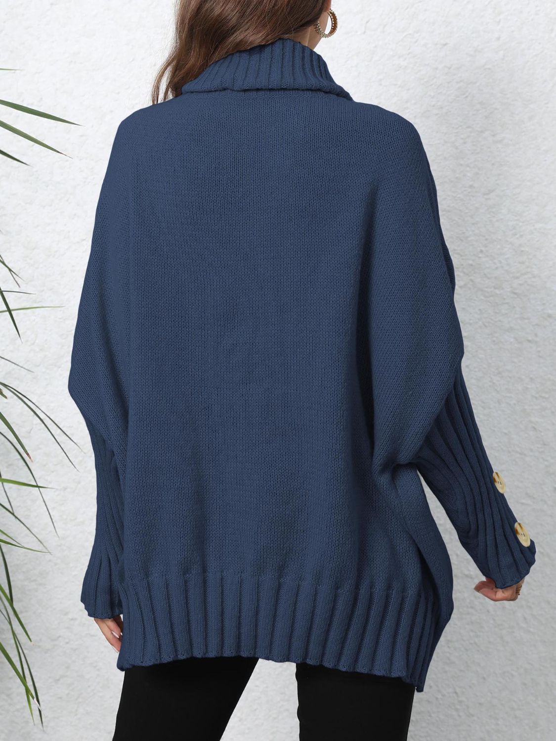 Turtleneck Long Sleeve Sweater - Body By J'ne