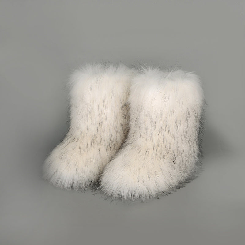 Thermal Fuzzy Platform Boots - Body By J'ne