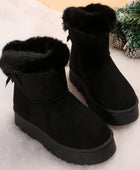 Campfire and Cocoa Bow-Knot Snow Boots - Body By J'ne