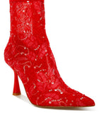 Samia Sequin Lace Boots