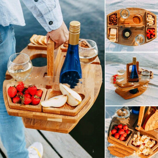 Portable Wine Tray Indoor/Outdoor - Body By J'ne