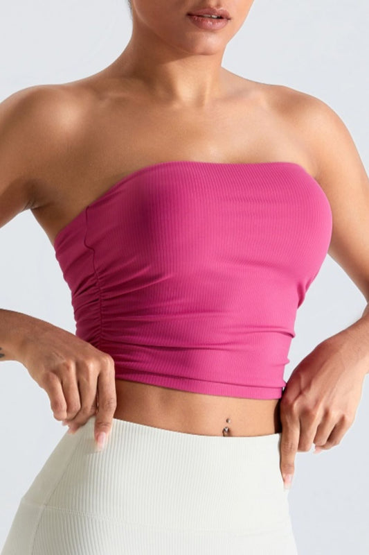 Ribbed Active Bandeau Top - Body By J'ne
