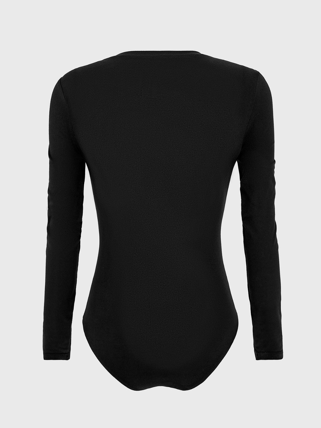 Round Neck Long Sleeve Bodysuit - Body By J'ne