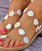 Daisy Open Toe Flat Sandals - Body By J'ne