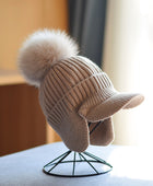 Women's Knitted Earlap Woolen Hat