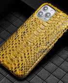 Male Python Leather High-end Luxury Business Phone Case - Body By J'ne