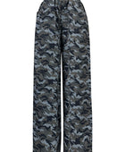 Camouflage Elastic Waist Wide Leg Pants