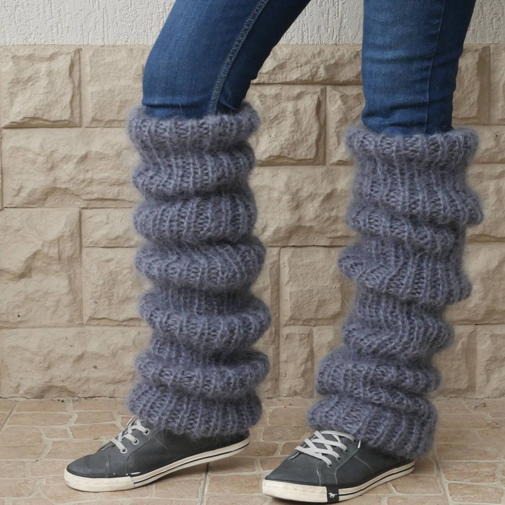 Mohair Long Tube Knitted Bunching Socks