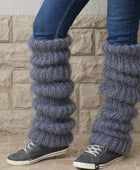 Mohair Long Tube Knitted Bunching Socks