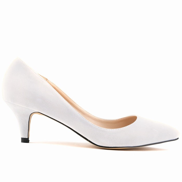 Pointed Low-cut Stiletto Heel Women's Thin Shoes - Body By J'ne