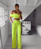 Fierce Cropped Top + Long Trousers Set - Body By J'ne