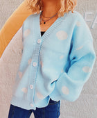 Polka Dot Button Up Cardigan