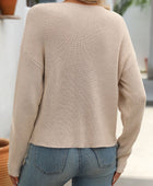 Round Neck Long Sleeve Sweater