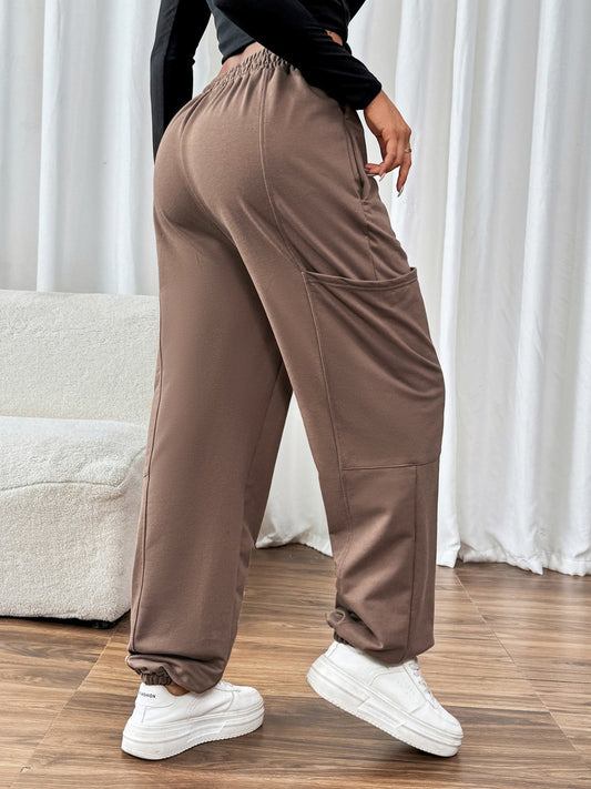 Perfee Tied Joggers with Pockets - Body By J'ne