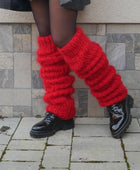 Mohair Long Tube Knitted Bunching Socks