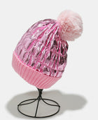 Thermal Knit Hat with Pompom