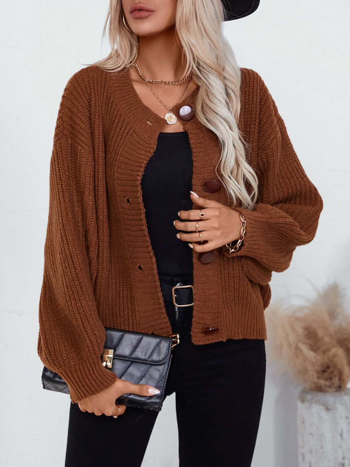 Button Down Long Sleeve Cardigan - Body By J'ne
