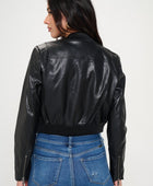 Coalition LA Zip Up Cropped Bomber Jacket