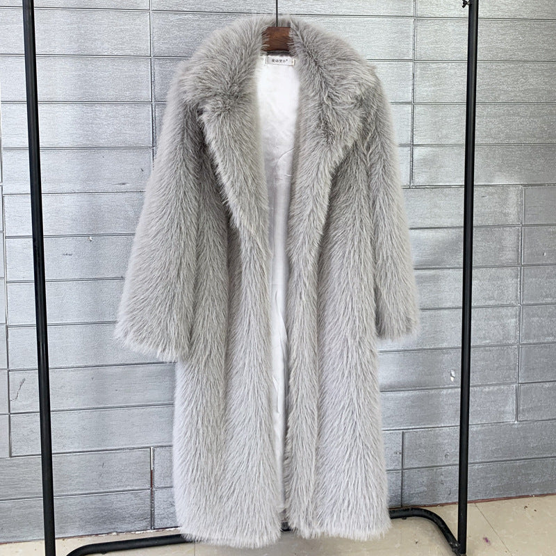White Halo Faux Fur Coat