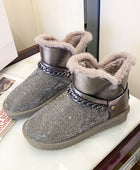 Dashing Through The Snow Fur and Velvet Snow Boots - Body By J'ne