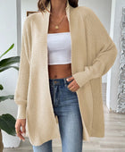 Open Front Long Sleeve Cardigan