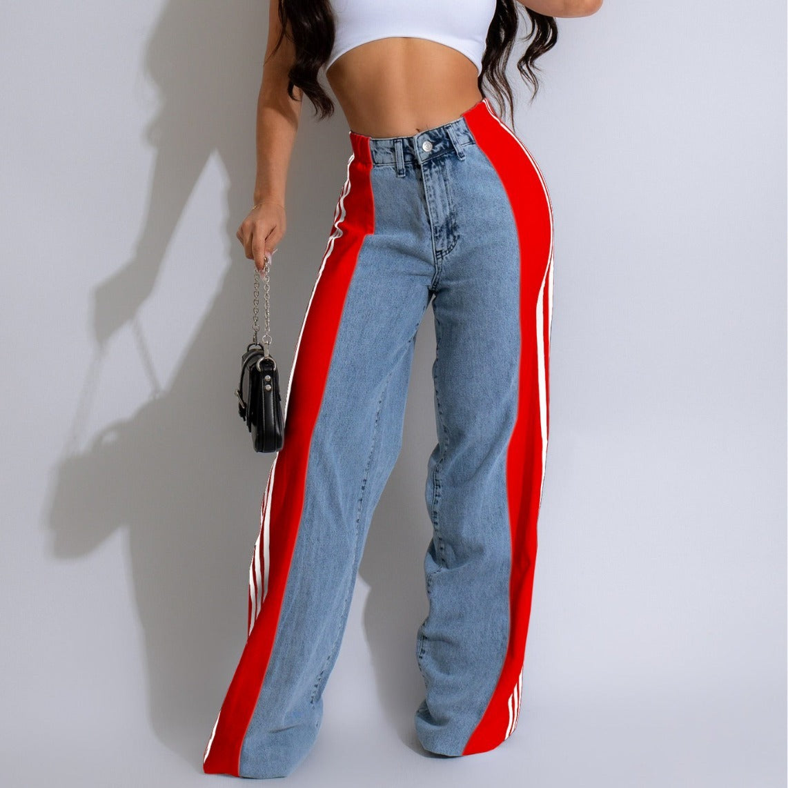 High Waist Straight Leg Trousers - Body By J'ne