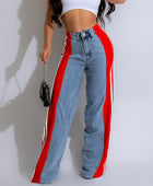 High Waist Straight Leg Trousers