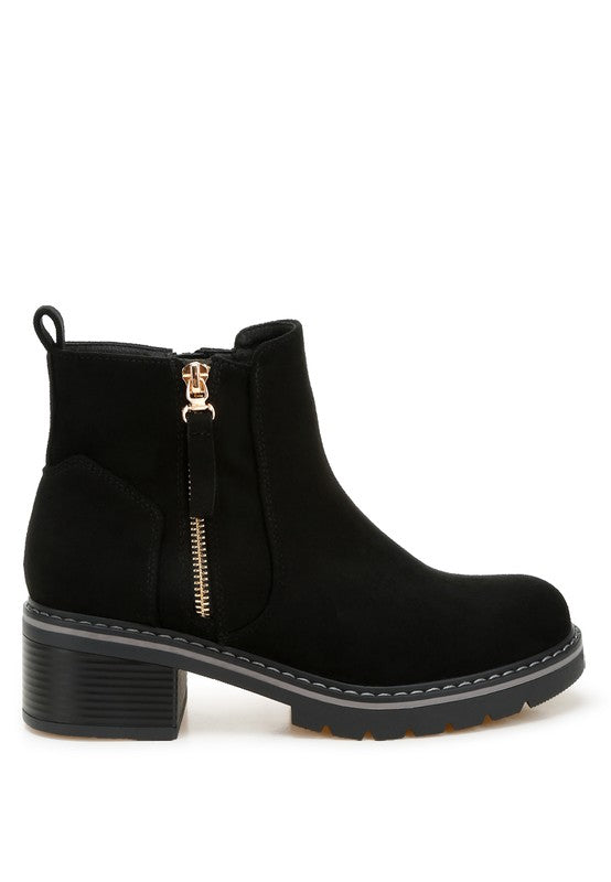 Tigris Microfiber Zipper Boots - Body By J'ne