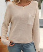 Round Neck Long Sleeve Sweater