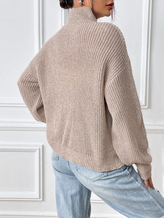 Turtleneck Long Sleeve Sweater - Body By J'ne