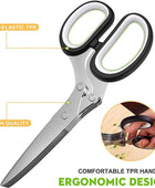 Herb Scissors With Multi Blades Stainless Steel Fast Cutting Shear Kitchen Tool