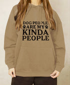 Full Size Dog Paw Slogan Graphic Hoodie