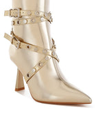 Jaunts Eyelets & Studs Harness Ankle Boots