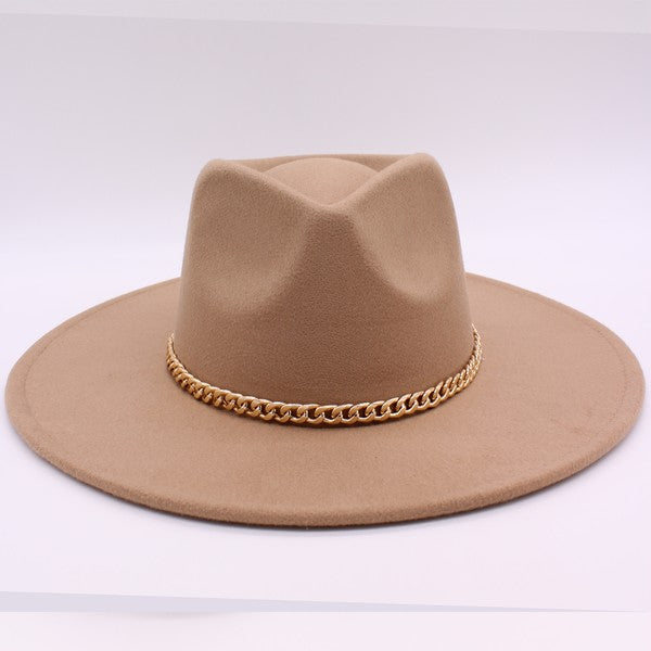 CHAIN BELT FEDORA HAT - Body By J'ne