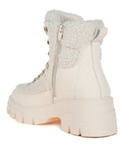 Wellerman Faux Fur Detail Chunky Hiker Boots
