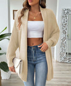 Open Front Long Sleeve Cardigan