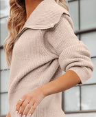 Zip Up Long Sleeve Cardigan