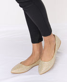 Rhinestone Point Toe Flat Slip-Ons - Body By J'ne