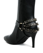 Nicene Harness Detail Stiletto Boots