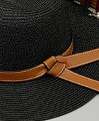 Wide Brim Paper Braided Hat - Body By J'ne