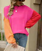 Color Block Dropped Shoulder Sweater - Body By J'ne