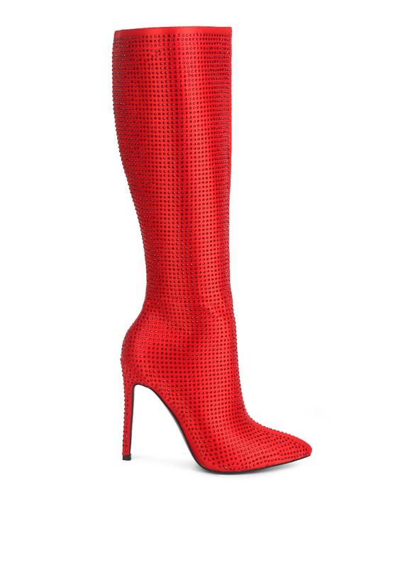 PIPETTE Diamante Set High Heeled Calf Boot