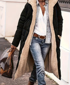 Plus Size Zip Up Sherpa Hooded Coat