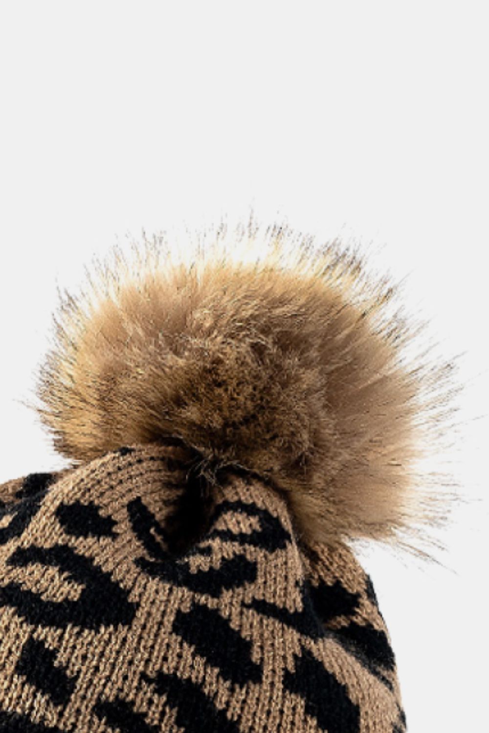 Leopard Pom-Pom Cuffed Beanie - Body By J'ne