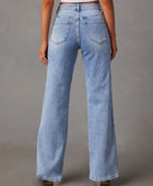 High Waist Straight Jeans with Pockets - Body By J'ne